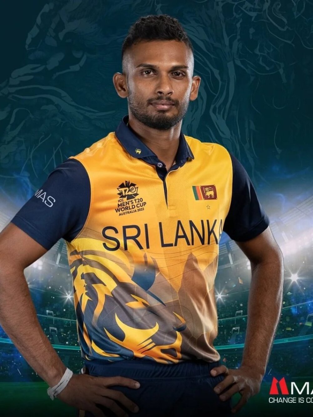 official❤️SRI LANKA Men's ICC T20 World Cup Cricket Jersey Australia 2022 Shirt